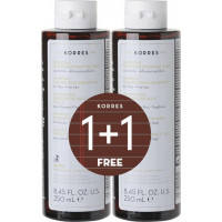 Korres Rice Proteins & Linden Shampoo Εύθραυστα Μαλλιά 2x250ml