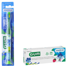 GUM Σετ Light Up 50ml Πράσινη με Γεύση Φράουλα για 6+ χρονών 2τμχ