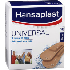 Hansaplast Αδιάβροχα Αυτοκόλλητα Επιθέματα Universal 72x30mm 100τμχ