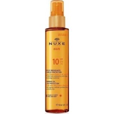Nuxe Sun Tanning Oil Αντηλιακό Λάδι SPF10 σε Spray 150ml